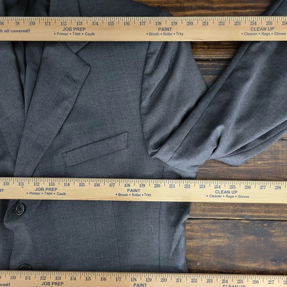 Daniel Cremieux Men's Sport Coat Blazer Three Button Charcoal Loro Piana Wool 48
